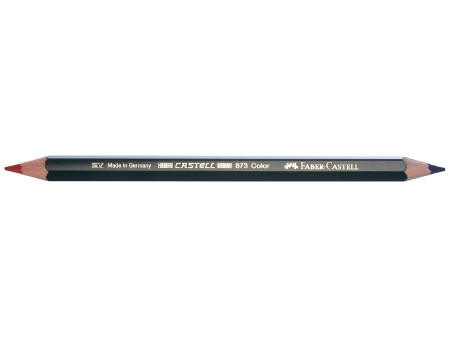 FABER-CASTELL Crayon couleur CASTELL COLOR 873, rouge - bleu