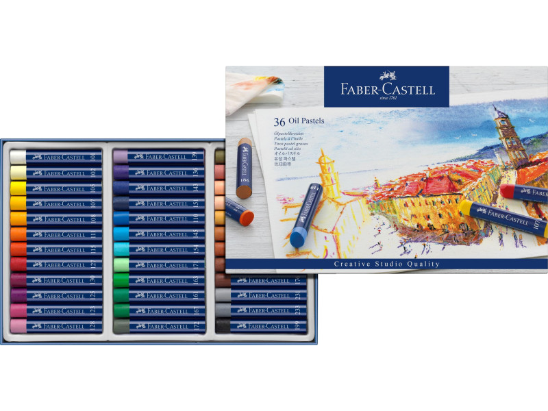 FABER-CASTELL Pastel à l'huile STUDIO QUALITY, étui de 36