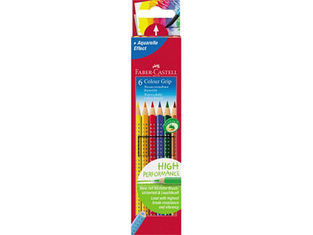 FABER-CASTELL Crayons de couleur Colour GRIP, étui de 6