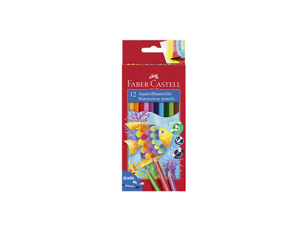 FABER-CASTELL Crayons couleur KINDER-AQUARELLE, étui carton