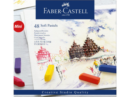 FABER-CASTELL Pastel tendre CREATIVE STUDIO, étui de 48