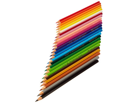 FABER-CASTELL Crayons de couleur hexagonaux CASTLE étui en