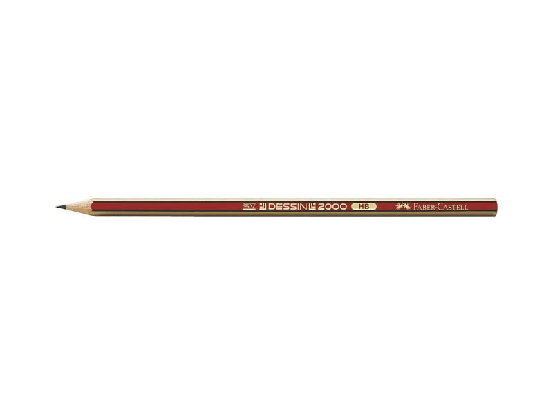FABER-CASTELL Crayon DESSIN 2000, degré de dureté: HB