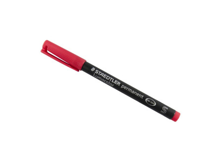 STAEDTLER Marqueur permanent 313S Lumocolor, rouge