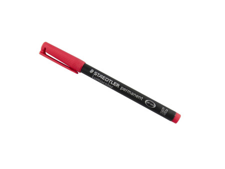 STAEDTLER Marqueur permanent 317M Lumocolor, rouge