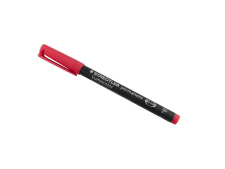 STAEDTLER Marqueur permanent 318F Lumocolor, rouge