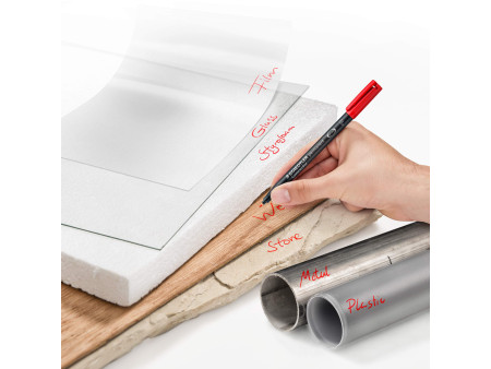 STAEDTLER Marqueur permanent 318F Lumocolor, étui de 4