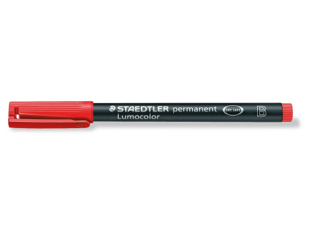 STAEDTLER Marqueur permanent 314B Lumocolor, rouge