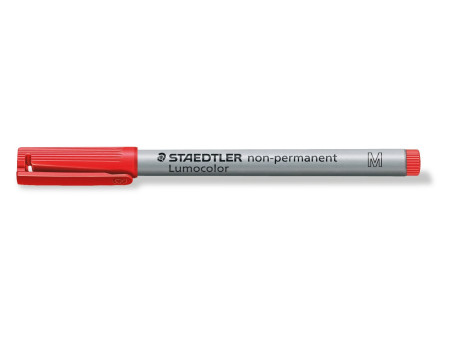 STAEDTLER Marqueur non permanent 315M Lumocolor, rouge