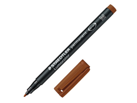 STAEDTLER Marqueur permanent 317M Lumocolor, marron