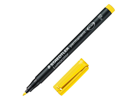STAEDTLER Marqueur permanent 318F Lumocolor, jaune