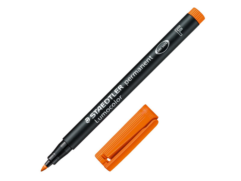 STAEDTLER Marqueur permanent 318F Lumocolor, orange