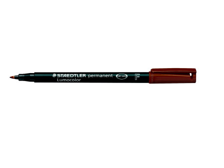 STAEDTLER Marqueur permanent 318F Lumocolor, marron