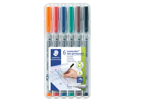 STAEDTLER Marqueur non permanent 311S Lumocolor, étui de 6