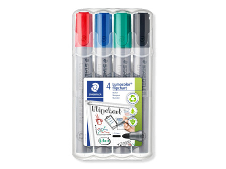 STAEDTLER Marqueur de conférence 356 Lumocolor, étui de 4