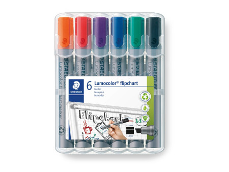 STAEDTLER Marqueur de conférence 356B Lumocolor, étui de 6