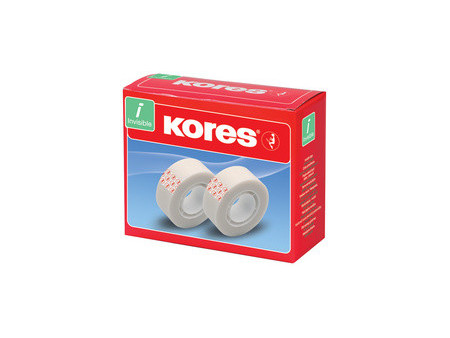 Kores Ruban adhésif Invisible Tape, 12 mm x 33 m, mat