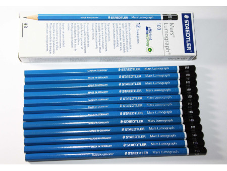 STAEDTLER Crayon Mars Lumograph, degré de dureté: F