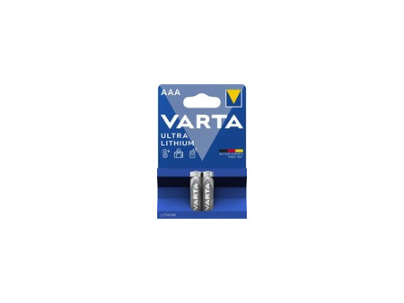 VARTA Pile au lithium Ultra Lithium, Micro (AAA), pack de 2