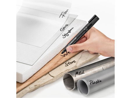 STAEDTLER Marqueur permanent 350 Lumocolor, étui de 4