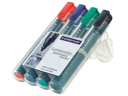 STAEDTLER Marqueur permanent 352 Lumocolor, étui de 4