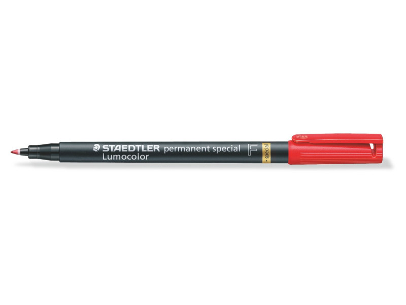 STAEDTLER Marqueur permanent 319F Lumocolor spécial, rouge