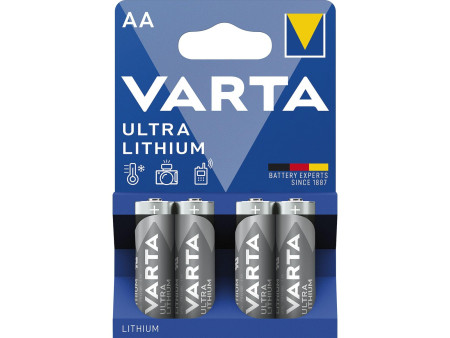 VARTA Pile au lithium 'ULTRA Lithium', Mignon (AA), 4 piles
