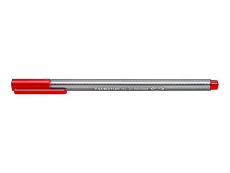 STAEDTLER Fineliner triplus BRILLIANT COLOURS, rouge