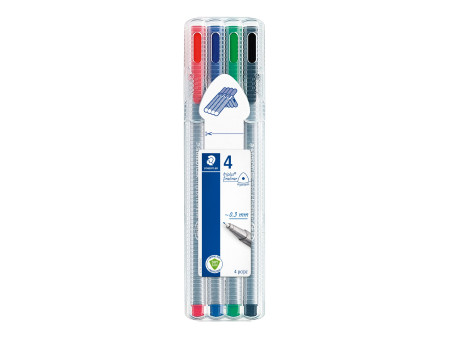 STAEDTLER Fineliner triplus, étui de 4