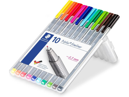 STAEDTLER Fineliner triplus, étui de 10