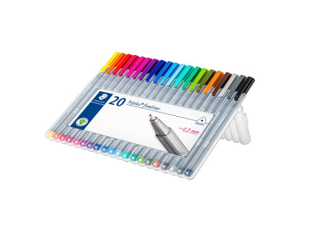 STAEDTLER Fineliner triplus, étui de 20