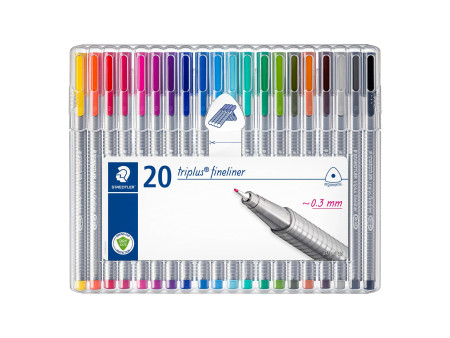 STAEDTLER Fineliner triplus, étui de 20
