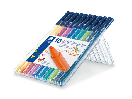 STAEDTLER Feutres triplus, étui de 10