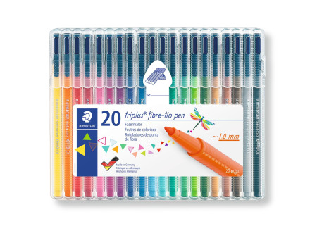 STAEDTLER Feutre triplus, étui de 20