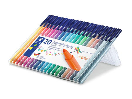 STAEDTLER Feutre triplus, étui de 20
