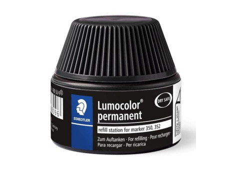 STAEDTLER Flacon de recharge Lumocolor 488 50, noir