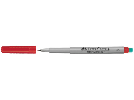 FABER-CASTELL Marqueur NonPermanent MULTIMARK S, rouge