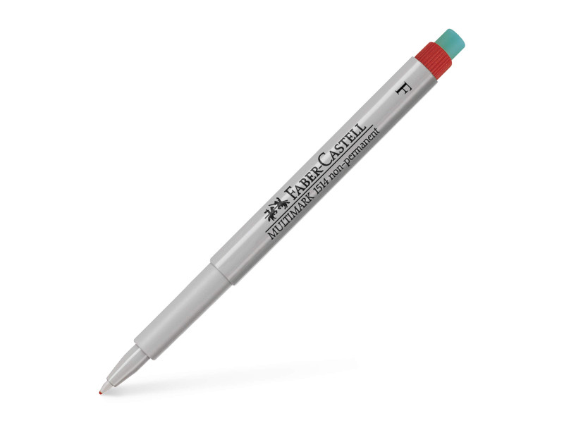 FABER-CASTELL Marqueur NonPermanent MULTIMARK F, rouge