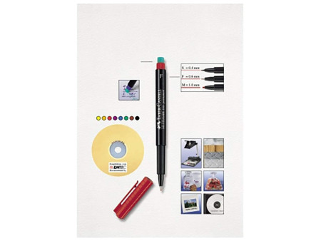 FABER-CASTELL Marqueur permanent MULTIMARK S, bleu