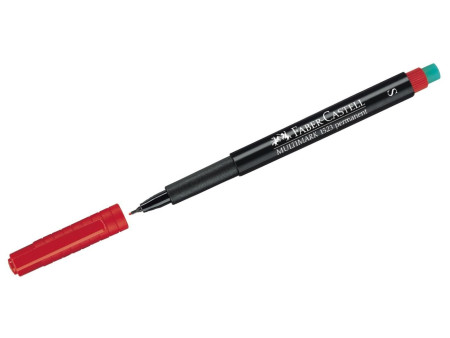 FABER-CASTELL Marqueur permanent MULTIMARK S, rouge