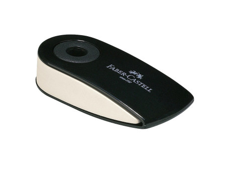 FABER-CASTELL Gomme en plastique 'SLEEVE MINI', noir