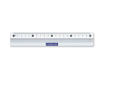 STAEDTLER Règle en métal, en aluminium, 200 mm