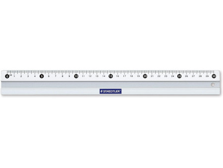 STAEDTLER Règle en métal, en aluminium, 300 mm