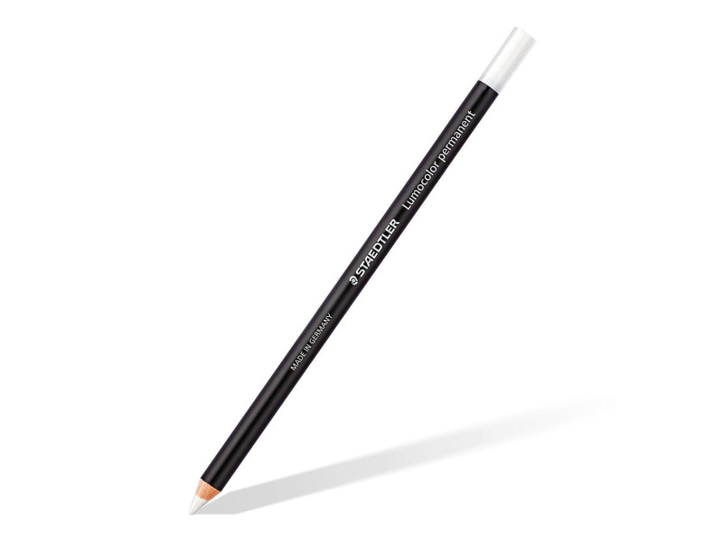 STAEDTLER Marqueur permanent Lumocolor glasochrom, blanc