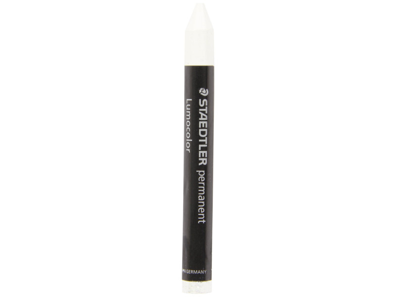 STAEDTLER Craie Lumocolor permanent omnigraph, blanc