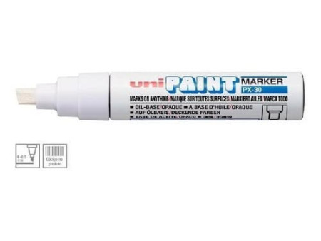 uni-ball Marqueur permanent PAINT PX30, blanc