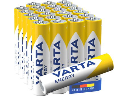 VARTA Pile alcaline Energy, Micro (AAA/LR3), pack de 24