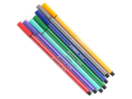 STABILO Stylo feutre Pen 68, bleu de cobalt clair