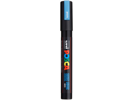 POSCA Marqueur à pigment PC-5M, bleu métallique
