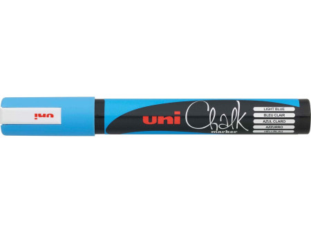 uni-ball Marqueur craie Chalk marker PWE5M, bleu clair